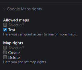 Setting permissions in the group